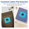 imageAvery Printable Arched Square Labels with Sure Feed Technology 2quot x 2316quot Bright Blue PrinttoTheEdge LaserInkjet 240 Total120 labels