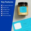imageAvery Printable Arched Square Labels with Sure Feed Technology 2quot x 2316quot Bright Blue PrinttoTheEdge LaserInkjet 240 Total120 labels