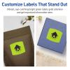 imageAvery Printable Arched Square Labels with Sure Feed Technology 2quot x 2316quot Bright Green PrinttoTheEdge LaserInkjet 240 Total480 labels