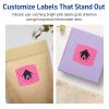 imageAvery Printable Arched Square Labels with Sure Feed Technology 2quot x 2316quot Bright Pink PrinttoTheEdge LaserInkjet 240 Total480 labels