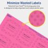 imageAvery Printable Arched Square Labels with Sure Feed Technology 2quot x 2316quot Bright Pink PrinttoTheEdge LaserInkjet 240 Total960 labels