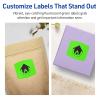 imageAvery Printable Arched Square Labels with Sure Feed Technology 2quot x 2316quot Neon Green PrinttoTheEdge LaserInkjet 240 Total480 labels