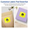 imageAvery Printable Arched Square Labels with Sure Feed Technology 2quot x 2316quot Neon Yellow PrinttoTheEdge LaserInkjet 240 Total960 labels