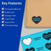 imageAvery Printable Heart Labels Sure Feed Technology 2932quot x 12732quot Bright Blue Labels PrinttoTheEdge LaserInkjet Printable 120 Total Great for Mailing Seals and Packaging240 labels
