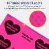 imageAvery Printable Heart Labels Sure Feed Technology 2932quot x 12732quot Neon Magenta Labels PrinttoTheEdge LaserInkjet Printable 120 Total Great for Mailing Seals and Packaging240 labels