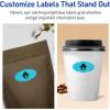 imageAvery Printable Oval Scalloped Labels Sure Feed Technology 118quot x 214quot Bright Blue Labels PrinttoTheEdge LaserInkjet Printable 1680 Total Great for Candles and Jars1 680 labels