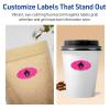 imageAvery Printable Oval Scalloped Labels Sure Feed Technology 118quot x 214quot Neon Magenta Labels PrinttoTheEdge LaserInkjet Printable 420 Total Great for Candles and Jars420 labels