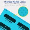 imageAvery Printable Rectangle Scalloped Labels Sure Feed Technology 2quot x 3quot Bright Blue Labels PrinttoTheEdge LaserInkjet Printable 80 Total Great for Mailing and Candles80 labels
