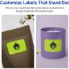 imageAvery Printable Rectangle Scalloped Labels Sure Feed Technology 2quot x 3quot Bright Green Labels PrinttoTheEdge LaserInkjet Printable 80 Total Great for Mailing and Candles80 labels