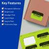 imageAvery Printable Rectangle Scalloped Labels Sure Feed Technology 2quot x 3quot Bright Green Labels PrinttoTheEdge LaserInkjet Printable 80 Total Great for Mailing and Candles80 labels