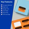 imageAvery Printable Rectangle Scalloped Labels Sure Feed Technology 2quot x 3quot Bright Orange Labels PrinttoTheEdge LaserInkjet Printable 80 Total Great for Mailing and Candles160 labels