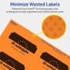 imageAvery Printable Rectangle Scalloped Labels Sure Feed Technology 2quot x 3quot Bright Orange Labels PrinttoTheEdge LaserInkjet Printable 80 Total Great for Mailing and Candles640 labels