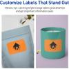 imageAvery Printable Rectangle Scalloped Labels Sure Feed Technology 2quot x 3quot Bright Orange Labels PrinttoTheEdge LaserInkjet Printable 80 Total Great for Mailing and Candles320 labels