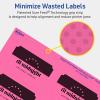 imageAvery Printable Rectangle Scalloped Labels Sure Feed Technology 2quot x 3quot Bright Pink Labels PrinttoTheEdge LaserInkjet Printable 80 Total Great for Mailing and Candles320 labels