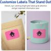 imageAvery Printable Rectangle Scalloped Labels Sure Feed Technology 2quot x 3quot Bright Pink Labels PrinttoTheEdge LaserInkjet Printable 80 Total Great for Mailing and Candles320 labels