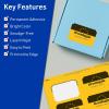 imageAvery Printable Rectangle Scalloped Labels Sure Feed Technology 2quot x 3quot Bright Yellow Labels PrinttoTheEdge LaserInkjet Printable 80 Total Great for Mailing and Candles80 labels