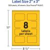 imageAvery Printable Rectangle Scalloped Labels Sure Feed Technology 2quot x 3quot Bright Yellow Labels PrinttoTheEdge LaserInkjet Printable 80 Total Great for Mailing and Candles320 labels