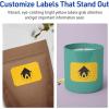 imageAvery Printable Rectangle Scalloped Labels Sure Feed Technology 2quot x 3quot Bright Yellow Labels PrinttoTheEdge LaserInkjet Printable 80 Total Great for Mailing and Candles80 labels