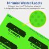 imageAvery Printable Rectangle Scalloped Labels Sure Feed Technology 2quot x 3quot Neon Green Labels PrinttoTheEdge LaserInkjet Printable 80 Total Great for Mailing and Candles160 labels