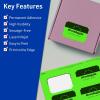 imageAvery Printable Rectangle Scalloped Labels Sure Feed Technology 2quot x 3quot Neon Green Labels PrinttoTheEdge LaserInkjet Printable 80 Total Great for Mailing and Candles320 labels