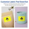 imageAvery Printable Rectangle Scalloped Labels Sure Feed Technology 2quot x 3quot Neon Yellow Labels PrinttoTheEdge LaserInkjet Printable 80 Total Great for Mailing and Candles80 labels