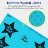 imageAvery Printable Star Labels Sure Feed Technology 214quot x 238quot Bright Blue Labels PrinttoTheEdge LaserInkjet 120 Total Great for Reward Stickers and Mailing Seals120 labels
