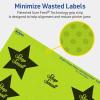 imageAvery Printable Star Labels Sure Feed Technology 214quot x 238quot Bright Green Labels PrinttoTheEdge LaserInkjet 120 Total Great for Reward Stickers and Mailing Seals960 labels