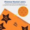 imageAvery Printable Star Labels Sure Feed Technology 214quot x 238quot Bright Orange Labels PrinttoTheEdge LaserInkjet 120 Total Great for Reward Stickers and Mailing Seals240 labels