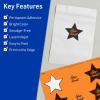 imageAvery Printable Star Labels Sure Feed Technology 214quot x 238quot Bright Orange Labels PrinttoTheEdge LaserInkjet 120 Total Great for Reward Stickers and Mailing Seals240 labels