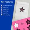 imageAvery Printable Star Labels Sure Feed Technology 214quot x 238quot Bright Pink Labels PrinttoTheEdge LaserInkjet 240 Total Great for Reward Stickers and Mailing Seals120 labels