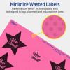 imageAvery Printable Star Labels Sure Feed Technology 214quot x 238quot Bright Pink Labels PrinttoTheEdge LaserInkjet 240 Total Great for Reward Stickers and Mailing Seals240 labels