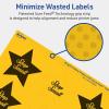 imageAvery Printable Star Labels Sure Feed Technology 214quot x 238quot Bright Yellow Labels PrinttoTheEdge LaserInkjet 120 Total Great for Reward Stickers and Mailing Seals480 labels