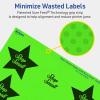 imageAvery Printable Star Labels Sure Feed Technology 214quot x 238quot Neon Green Labels PrinttoTheEdge LaserInkjet 120 Total Great for Reward Stickers and Mailing Seals480 labels