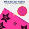 imageAvery Printable Star Labels Sure Feed Technology 214quot x 238quot Neon Magenta Labels PrinttoTheEdge LaserInkjet 120 Total Great for Reward Stickers and Mailing Seals960 labels