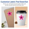 imageAvery Printable Star Labels Sure Feed Technology 214quot x 238quot Neon Magenta Labels PrinttoTheEdge LaserInkjet 120 Total Great for Reward Stickers and Mailing Seals480 labels