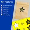 imageAvery Printable Star Labels Sure Feed Technology 214quot x 238quot Neon Yellow Labels PrinttoTheEdge LaserInkjet 120 Total Great for Reward Stickers and Mailing Seals960 labels
