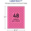 imageAvery Printable Starburst Labels Sure Feed Technology 1quot Bright Pink Labels PrinttoTheEdge LaserInkjet 480 Total Great for Mailing Seals and Planner Stickers1 920 labels