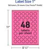 imageAvery Printable Starburst Labels Sure Feed Technology 1quot Bright Pink Labels PrinttoTheEdge LaserInkjet 480 Total Great for Mailing Seals and Planner Stickers960 labels