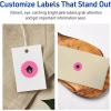 imageAvery Printable Starburst Labels Sure Feed Technology 1quot Bright Pink Labels PrinttoTheEdge LaserInkjet 480 Total Great for Mailing Seals and Planner Stickers480 labels