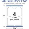 imageAvery TrueBlock Matte White Arched Labels Sure Feed Technology 475quot x 35quot 200 Matte White Labels PrinttoTheEdge LaserInkjet Printable Great for Packaging and Product Merchandising100 labels
