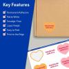 imageAvery TrueBlock Matte White Heart Labels Sure Feed Technology 2932quot x 12732quot 120 Matte White Labels PrinttoTheEdge LaserInkjet Printable Great for Packaging and Product Merchandising120 labels