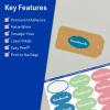 imageAvery TrueBlock Matte White Oval Scalloped Labels with Sure Feed 118quot x 214quot 210 Matte White Labels PrinttoTheEdge LaserInkjet Printable Labels Great for Packaging and Product Labels210 labels