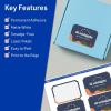 imageAvery TrueBlock Matte White Rectangle Scalloped Labels Sure Feed Technology 2quot x 3quot 80 Matte White Labels PrinttoTheEdge LaserInkjet Printable Great for Packaging and Product Merchandising80 labels