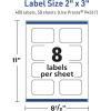 imageAvery TrueBlock Matte White Rectangle Scalloped Labels Sure Feed Technology 2quot x 3quot 80 Matte White Labels PrinttoTheEdge LaserInkjet Printable Great for Packaging and Product Merchandising400 labels