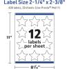 imageAvery TrueBlock Matte White Star Labels Sure Feed Technology 214quot x 238quot 120 Matte White Labels PrinttoTheEdge LaserInkjet Printable Great for Making Stickers or Product Merchandising600 labels
