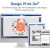 imageAvery TrueBlock Matte White Starburst Labels Sure Feed Technology 1quot 2400 Matte White Labels PrinttoTheEdge LaserInkjet Printable Great for Packaging and Product Merchandising480 labels