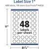 imageAvery TrueBlock Matte White Starburst Labels Sure Feed Technology 1quot 2400 Matte White Labels PrinttoTheEdge LaserInkjet Printable Great for Packaging and Product Merchandising4 800 labels