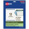 imageAvery Dissolvable Heart Labels Sure Feed Technology 2932quot x 12732quot Matte White PrinttoTheEdge LaserInkjet Printable 300 Labels Total60 labels