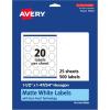 imageAvery Matte White Hexagon Labels Sure Feed Technology 15quot x 14754quot 500 White Labels PrinttoTheEdge Permanent Adhesive LaserInkjet Printable500 labels