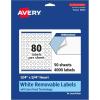 imageAvery Matte White Removable Heart Labels Sure Feed Technology PrinttoTheEdge 075quot x 075quot 1200 Removable Labels LaserInkjet Printable4 000 labels